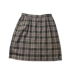 VTG Worthington Plaid Wool Blend Skirt‎ 10 Academia Clueless Twee Britney Spears